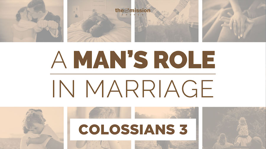 man's role in marriage, colossians