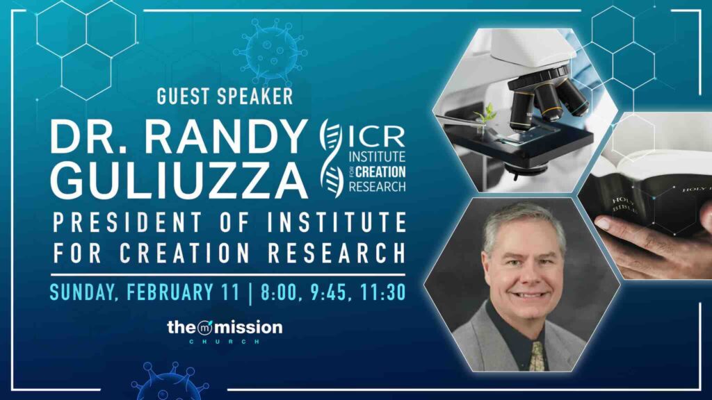 Dr. Randy Galiuzza, ICR, Institute of Creation Research, Guest Speaker