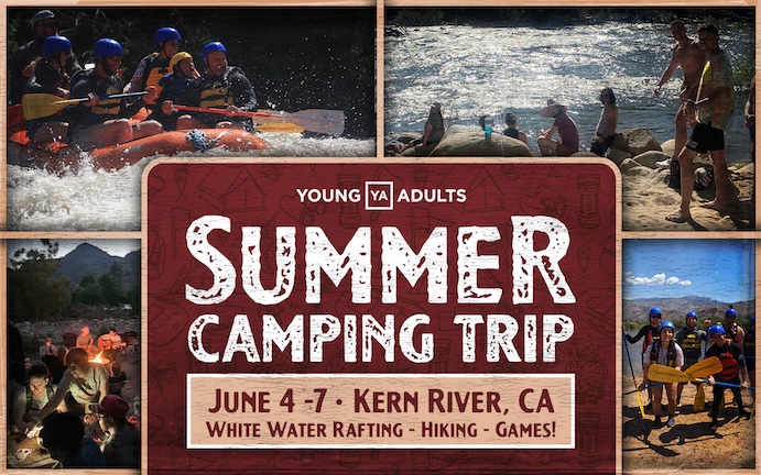 Young Adults Bible Study, Young Adult Summer Trip, College Trip, College Bible Study, YA Camping Trip